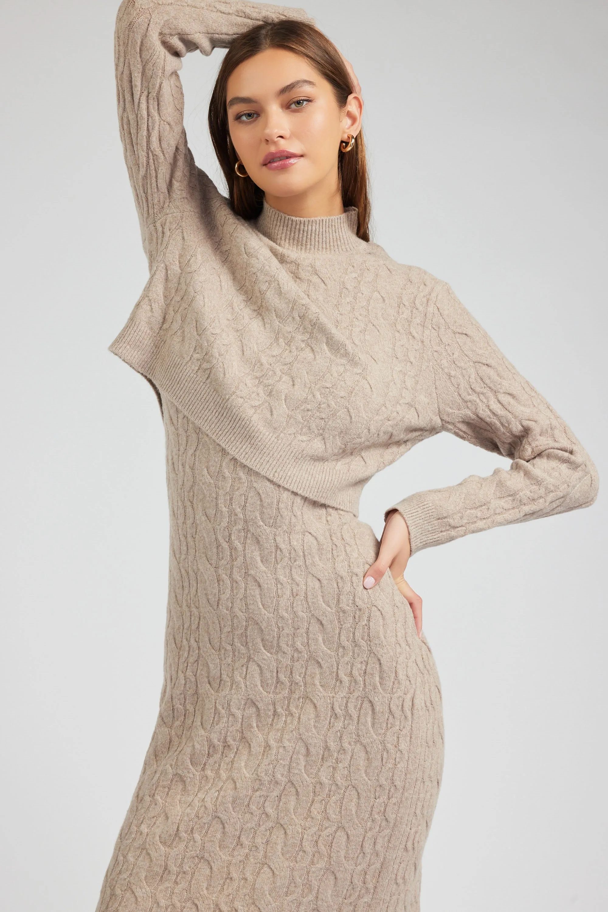 Two-piece Cable Knit Dress