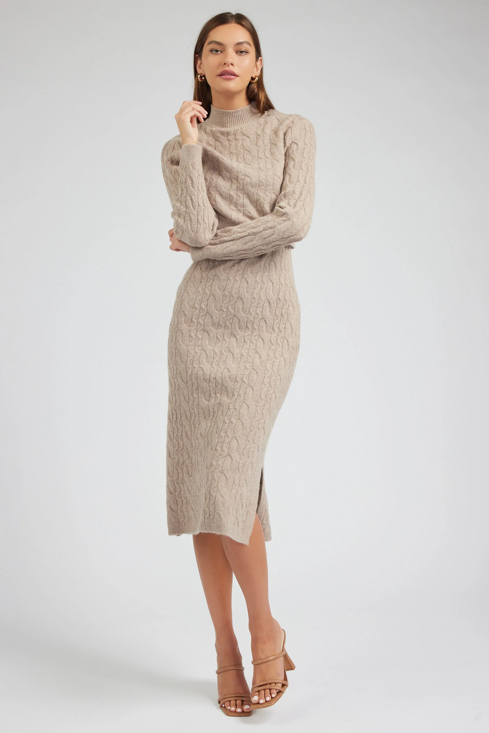 Two-piece Cable Knit Dress