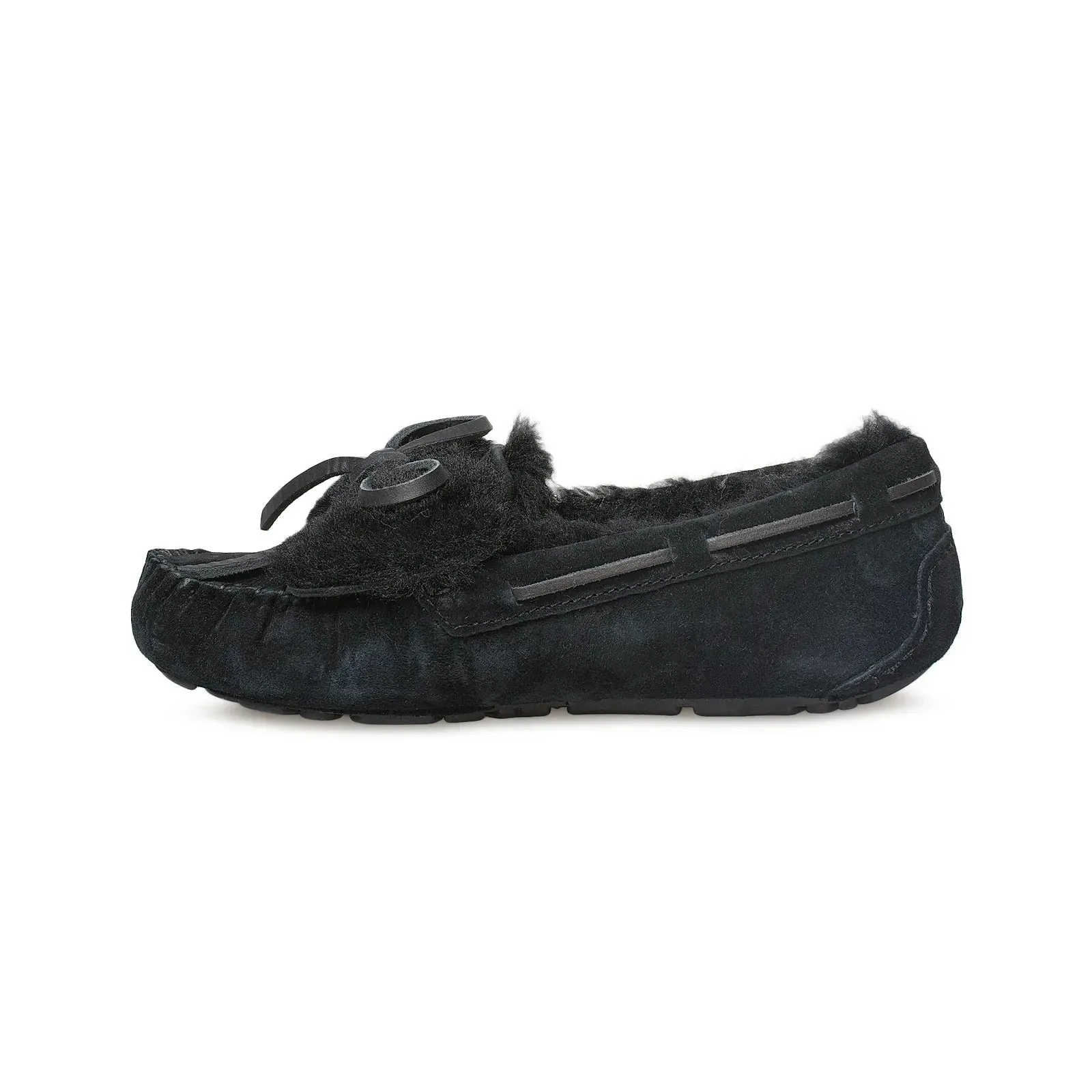 UGG Dakota Double Bow Black Slippers - Women's