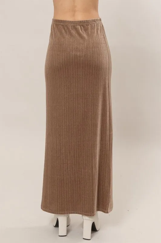 Velour Maxi Skirt