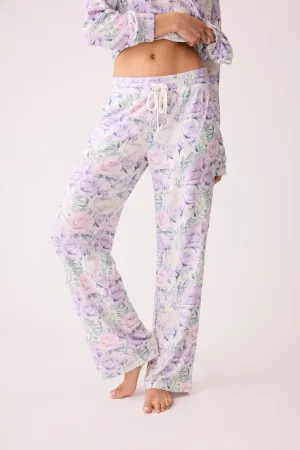 Violet Rose Floral Waffle Thermal Pant