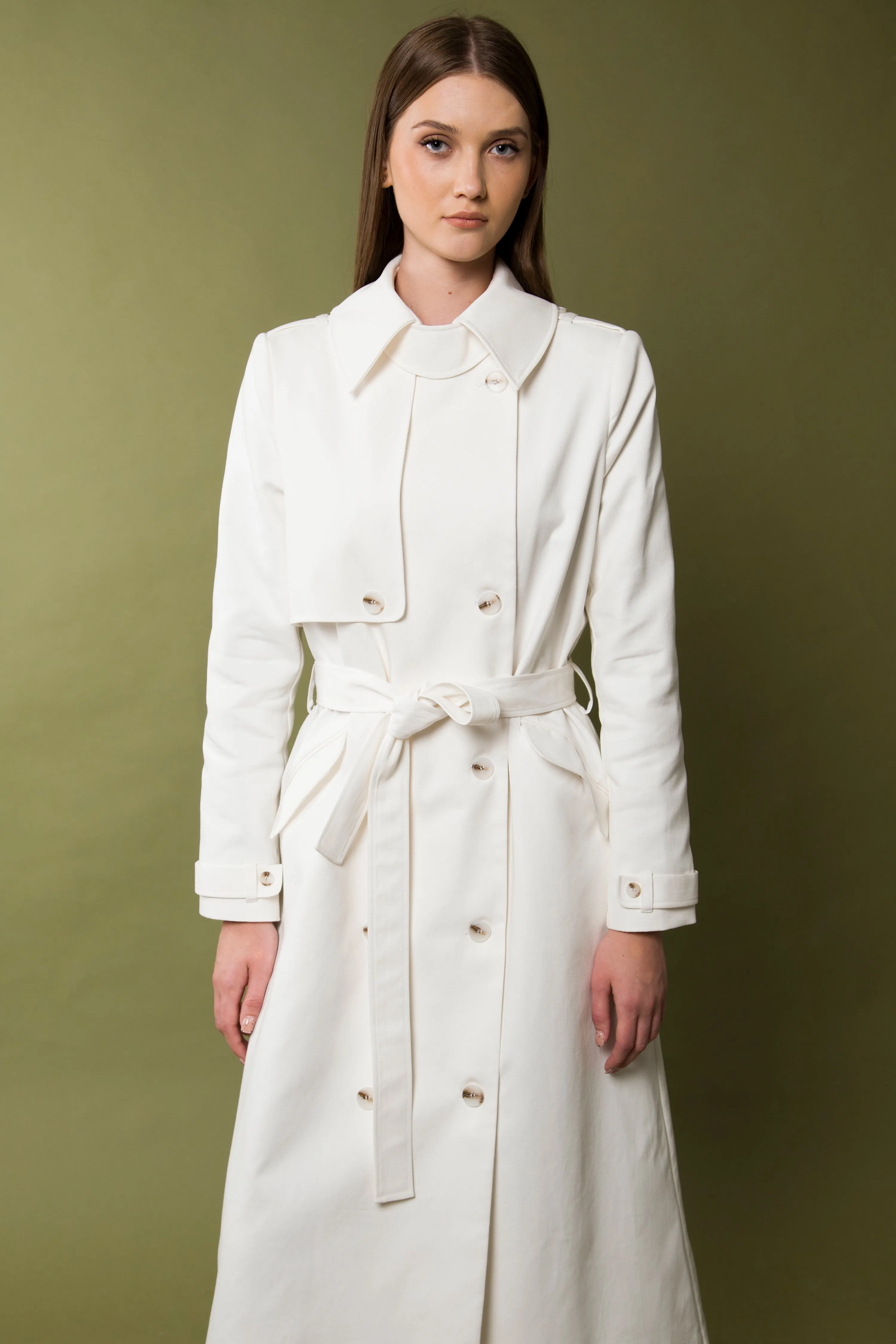 White trench coat