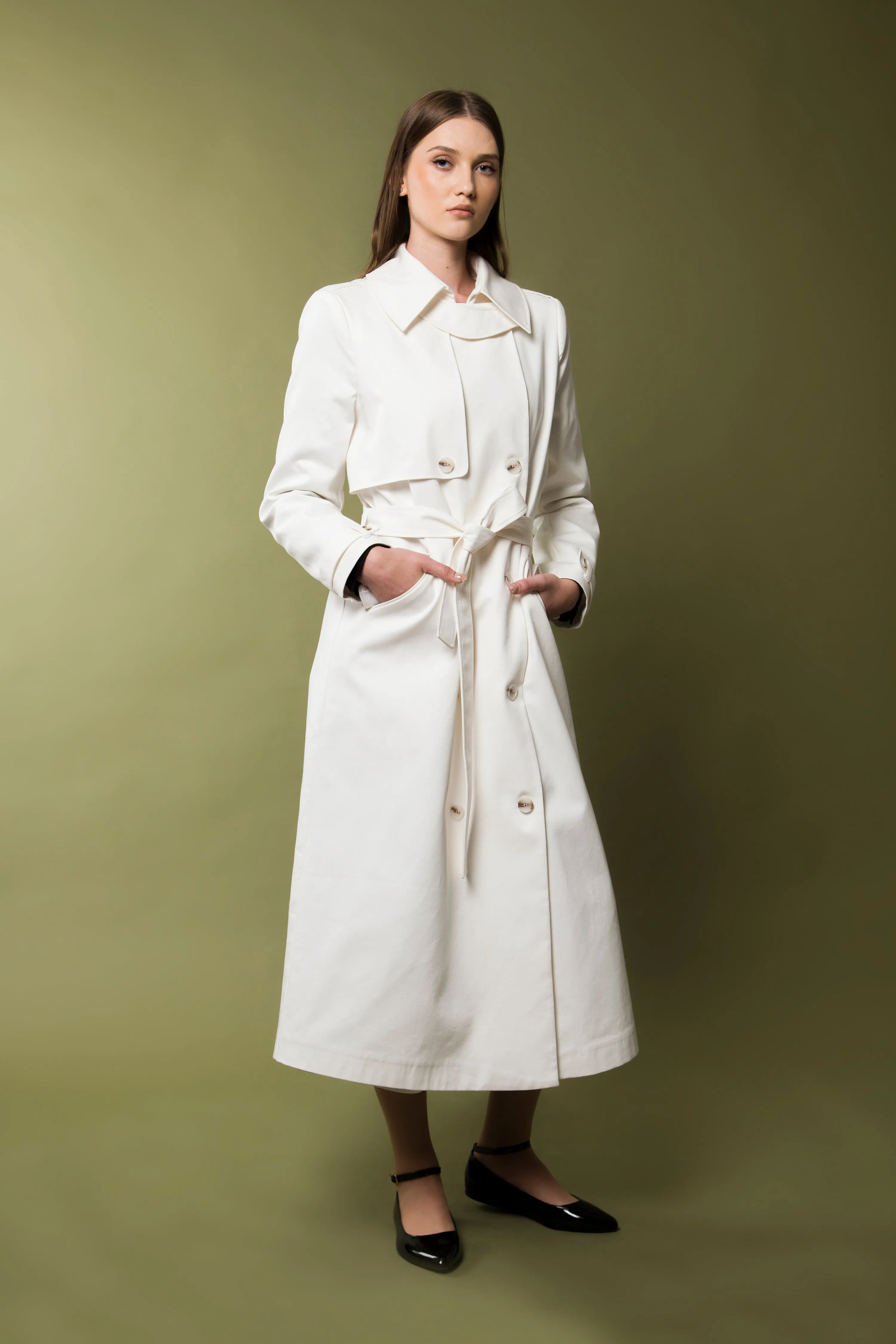 White trench coat