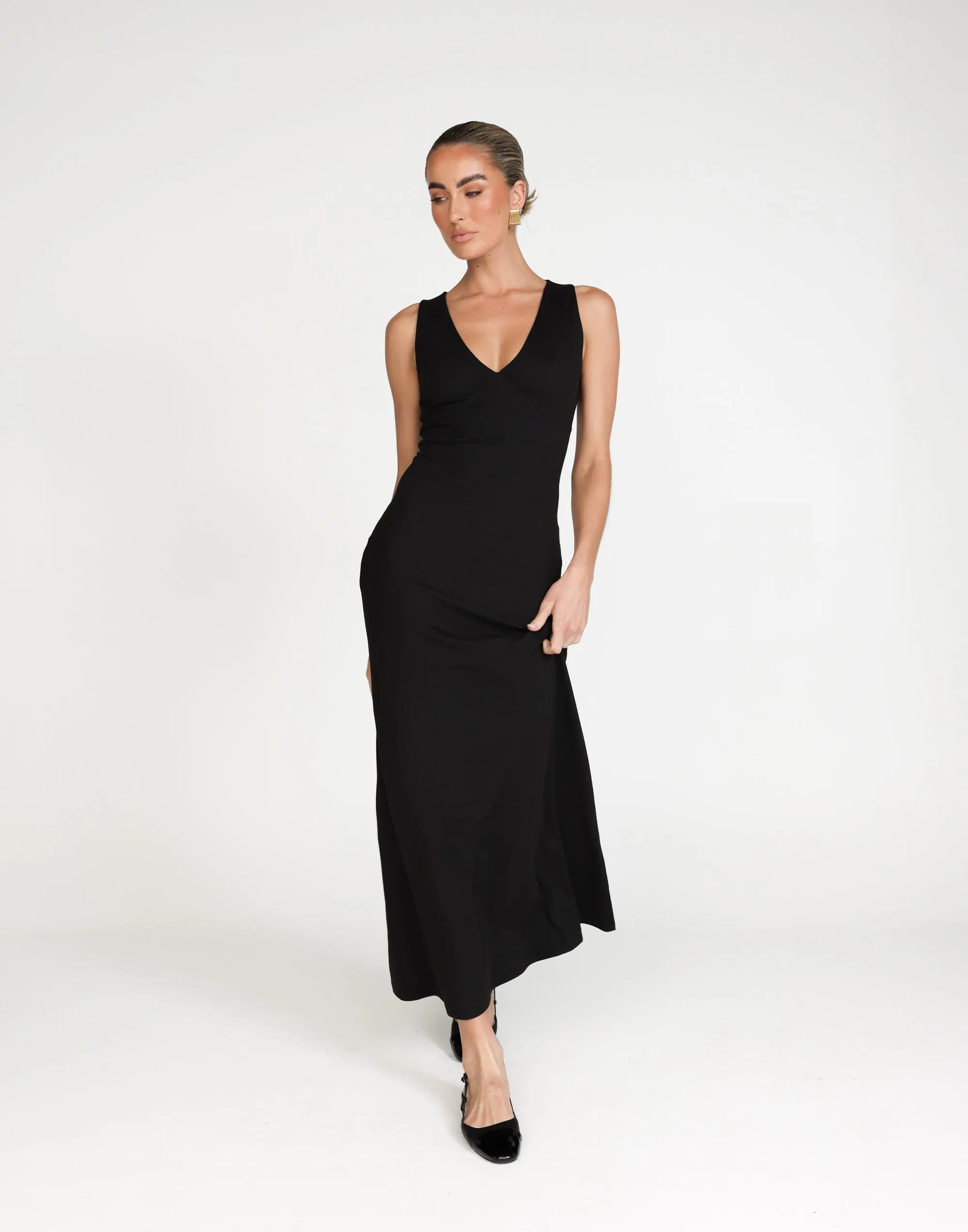 Zira Maxi Dress (Black)