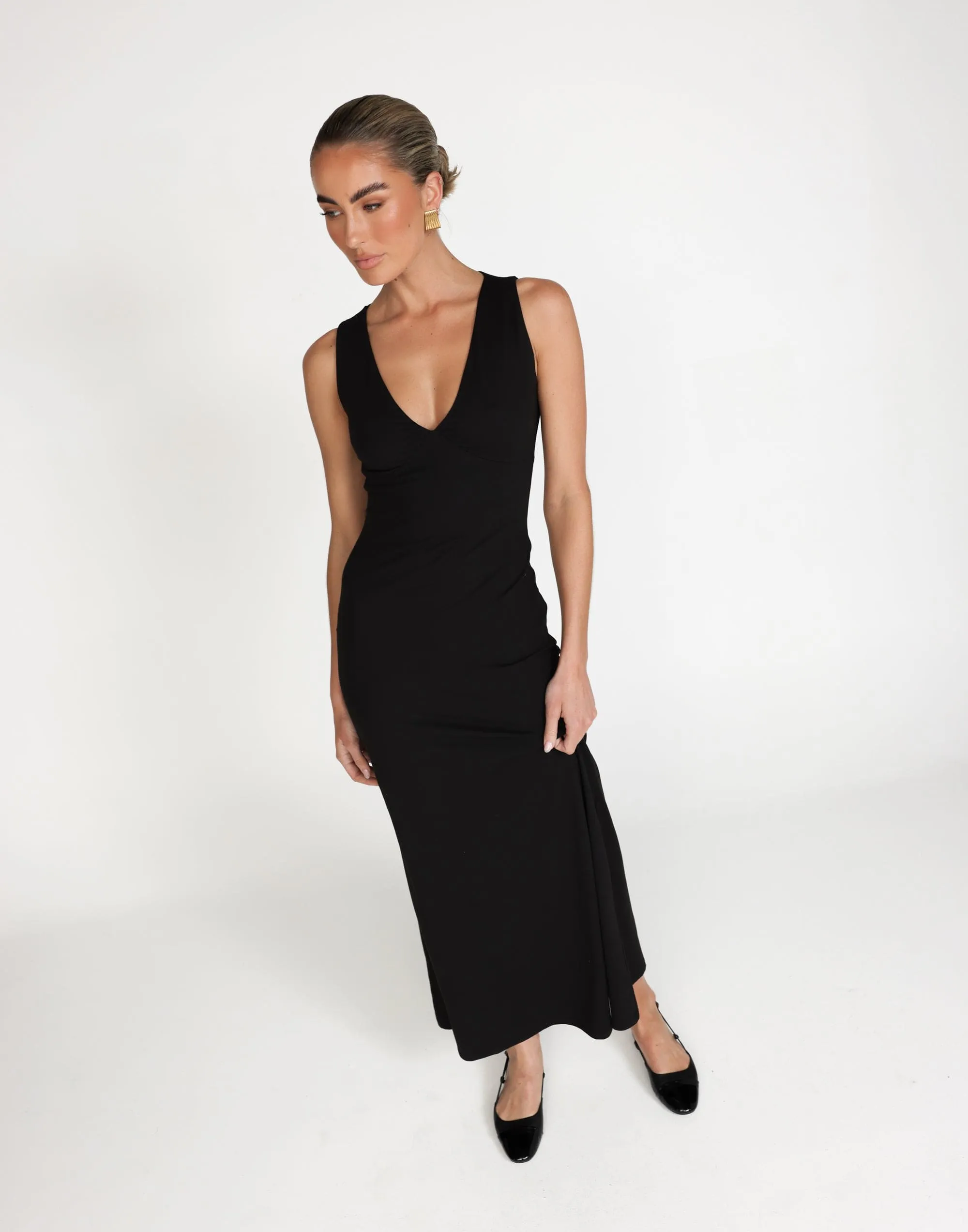 Zira Maxi Dress (Black)