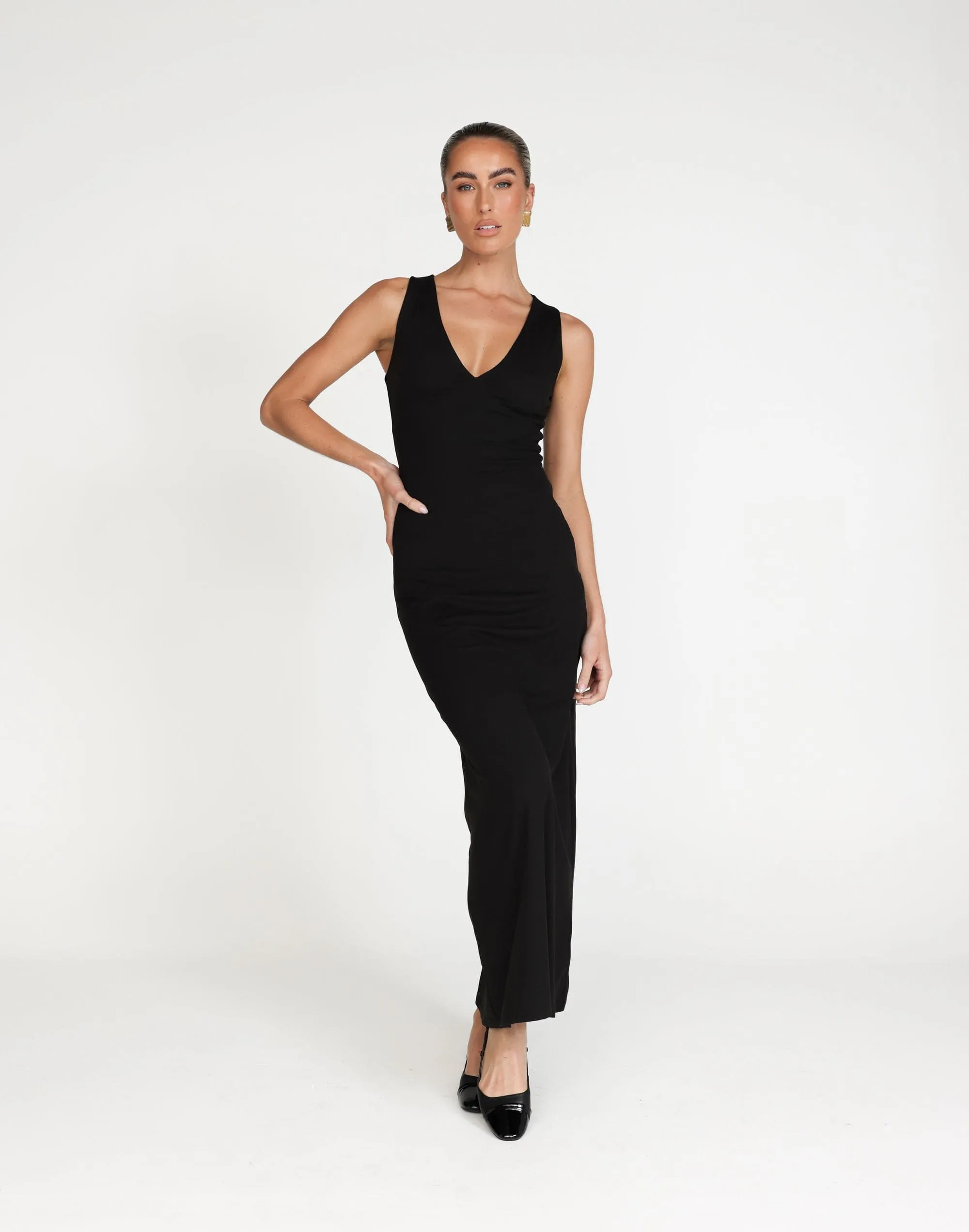 Zira Maxi Dress (Black)