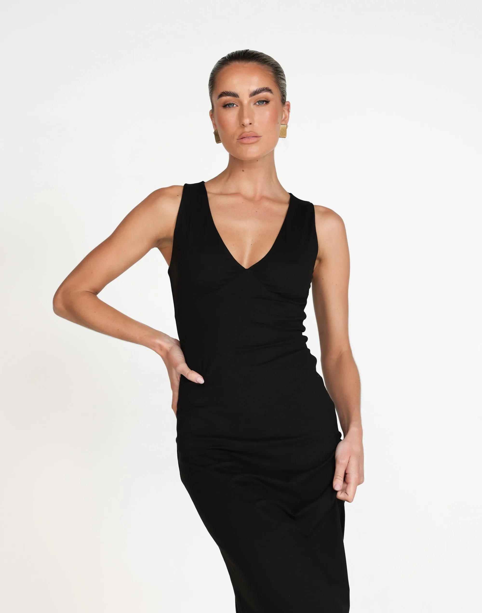 Zira Maxi Dress (Black)