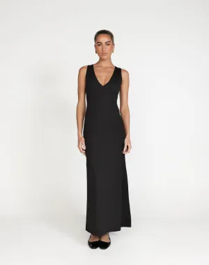 Zira Maxi Dress (Black)